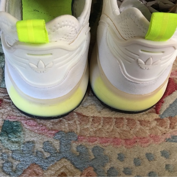 Adidas ZX 2K Boost White Solar Yellow FW0480 (2020) Size Mens 10 - Picture 10 of 12